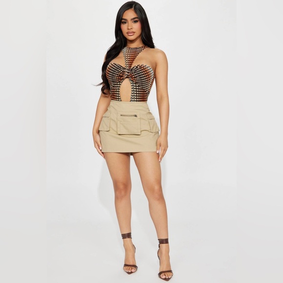 Fashion Nova Tomb Raider Cargo Micro Mini Skirt - Picture 1 of 3